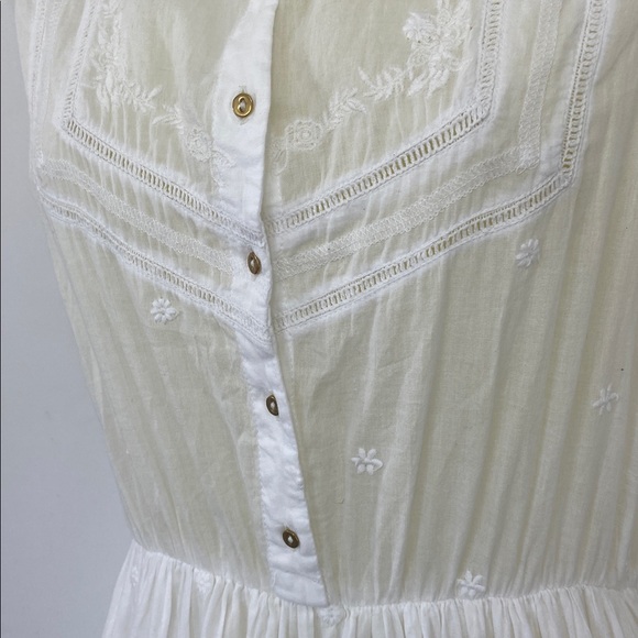 Ulla Johnson Dress “Anela” White Embroidered Cotton NWOT Sm /4 - Picture 6 of 9